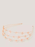 Monsoon kids flower pearl headband in pink, UK version