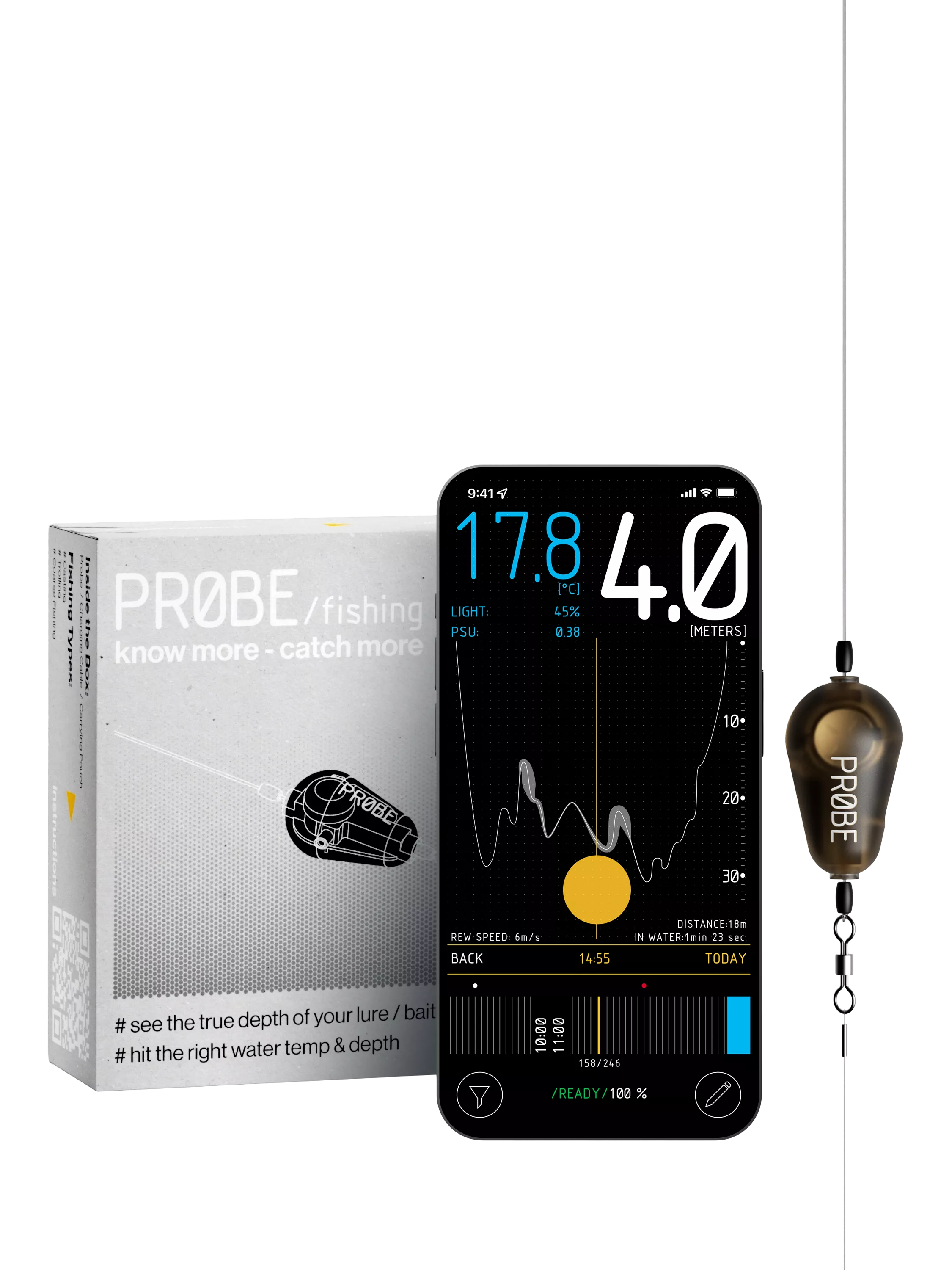 PROBE smart fishing sensor (British brand)