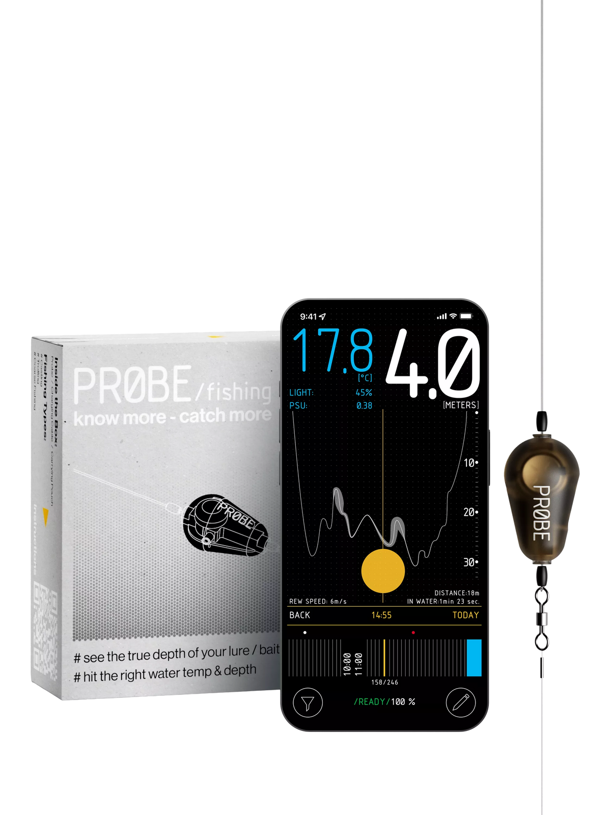 PROBE smart fishing sensor (British brand)