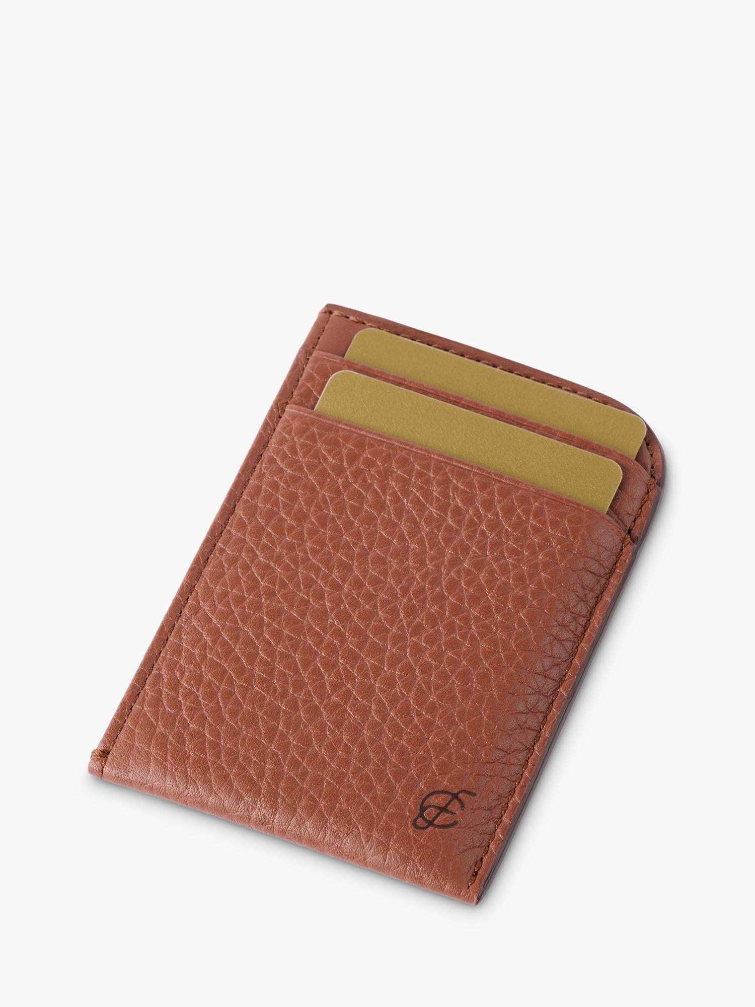 Carl Friedrik Foley leather card holder - British product