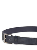 Tommy Hilfiger leather belt all-over flag print midnight blue, imported from the UK