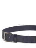 Tommy Hilfiger leather belt all-over flag print midnight blue, imported from the UK