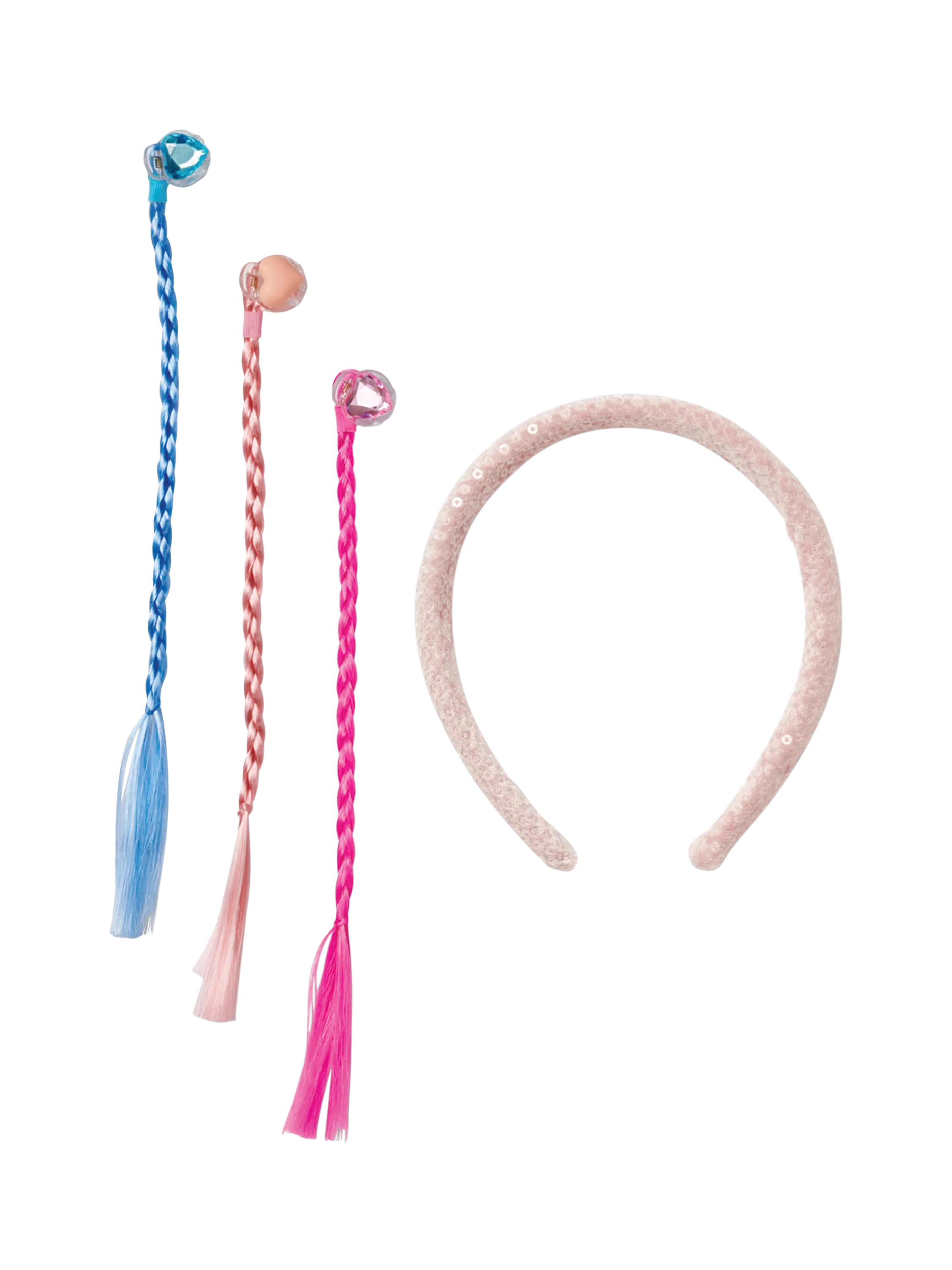 Stych pink multi sequin hair set 4 pack, imported from the UK