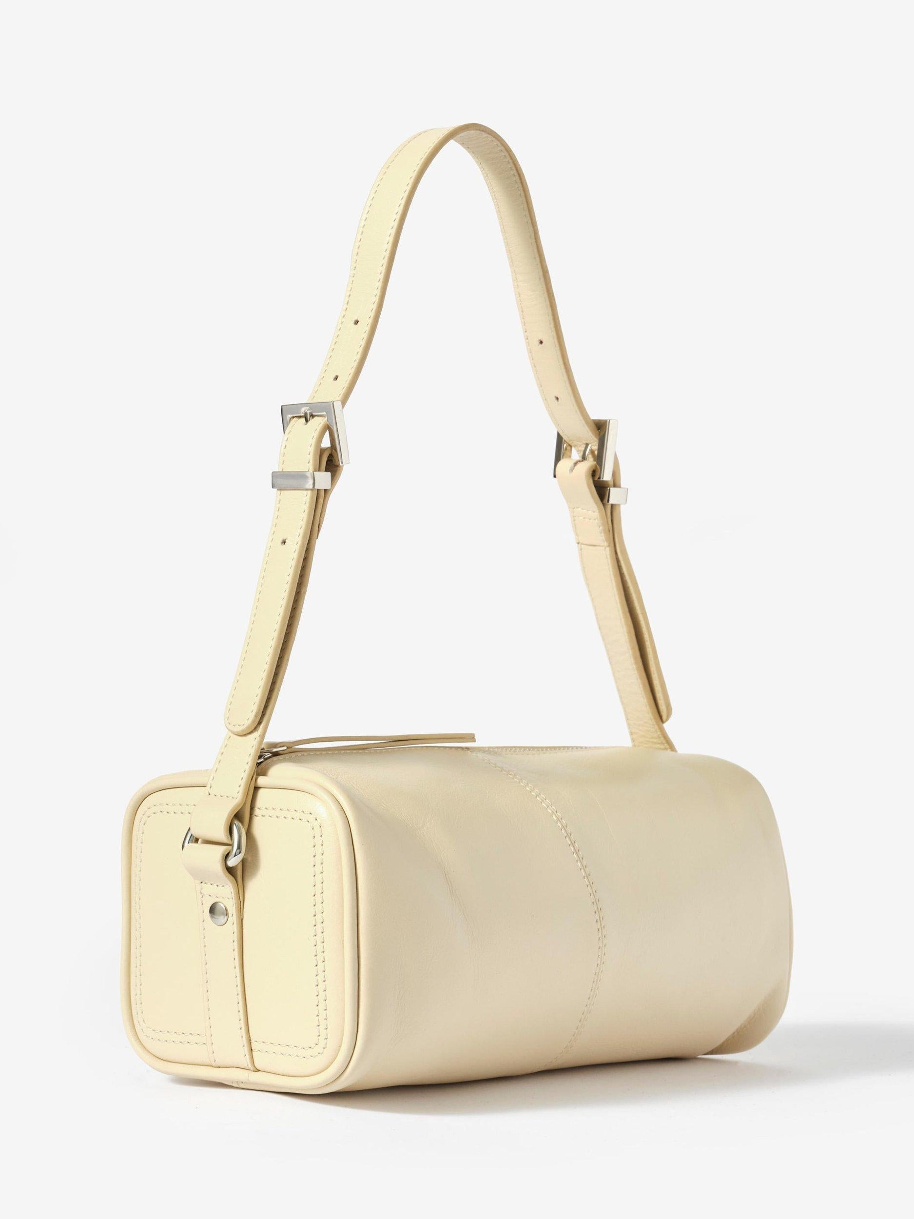 Mint Velvet pure leather shoulder bag yellow - British product