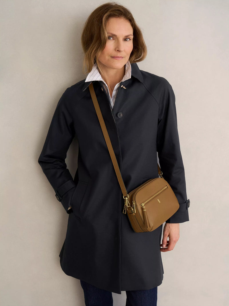 Hobbs pure leather crossbody bag in tan, UK version