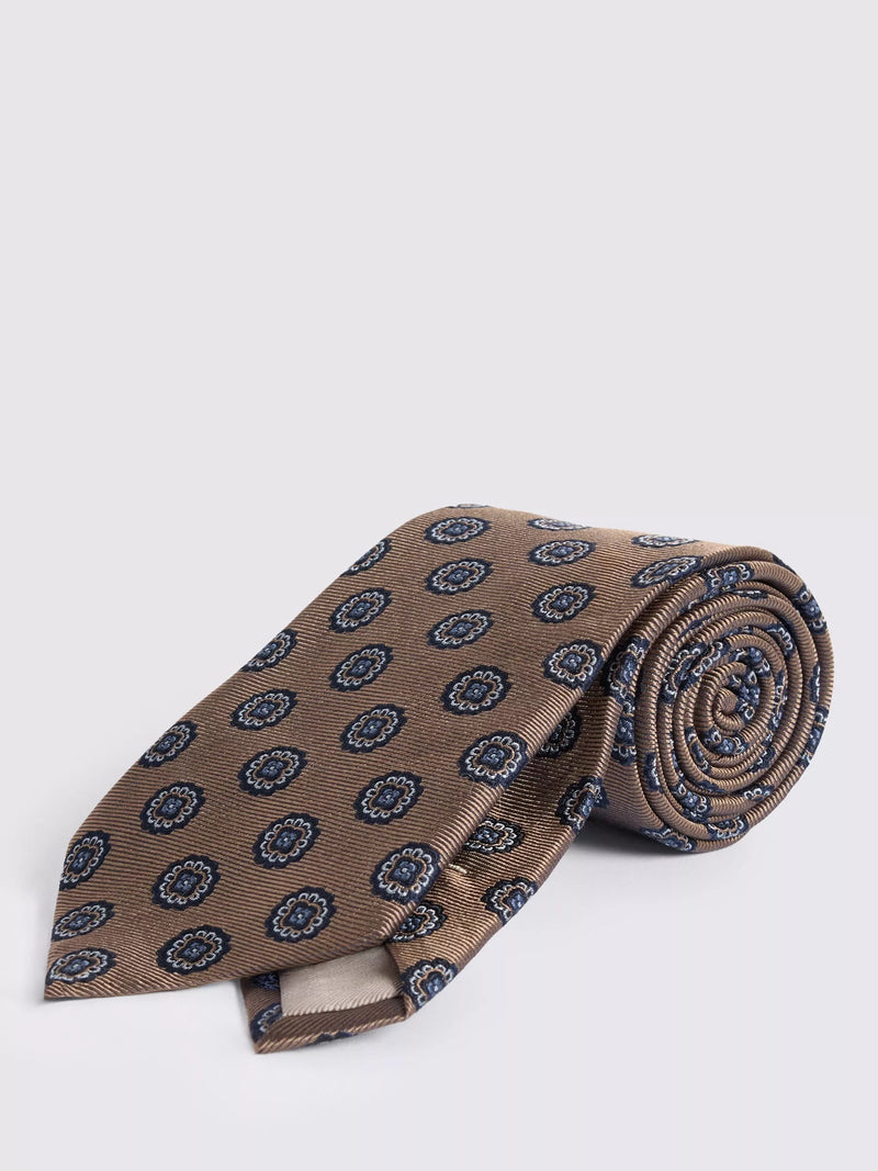 Moss Silk Medallion Tie