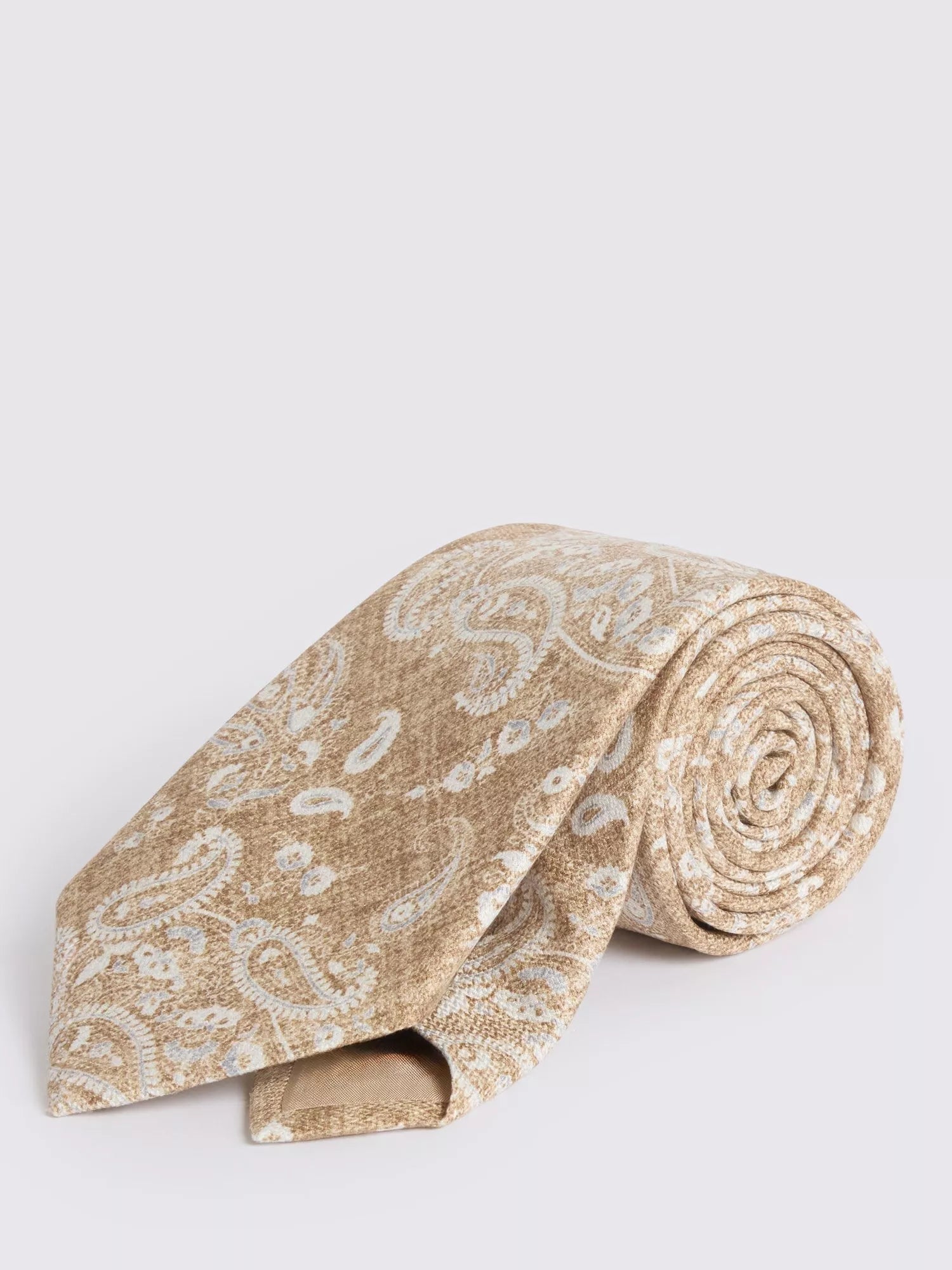 Moss Italian Silk Paisley Tie