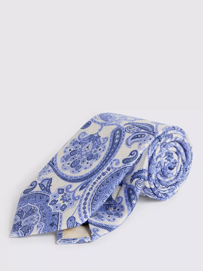 Moss Italian Silk Paisley Tie