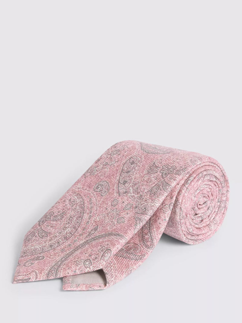 Moss Italian Silk Paisley Tie