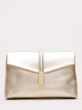 Phase Eight gold leather clutch bag, imported from the UK