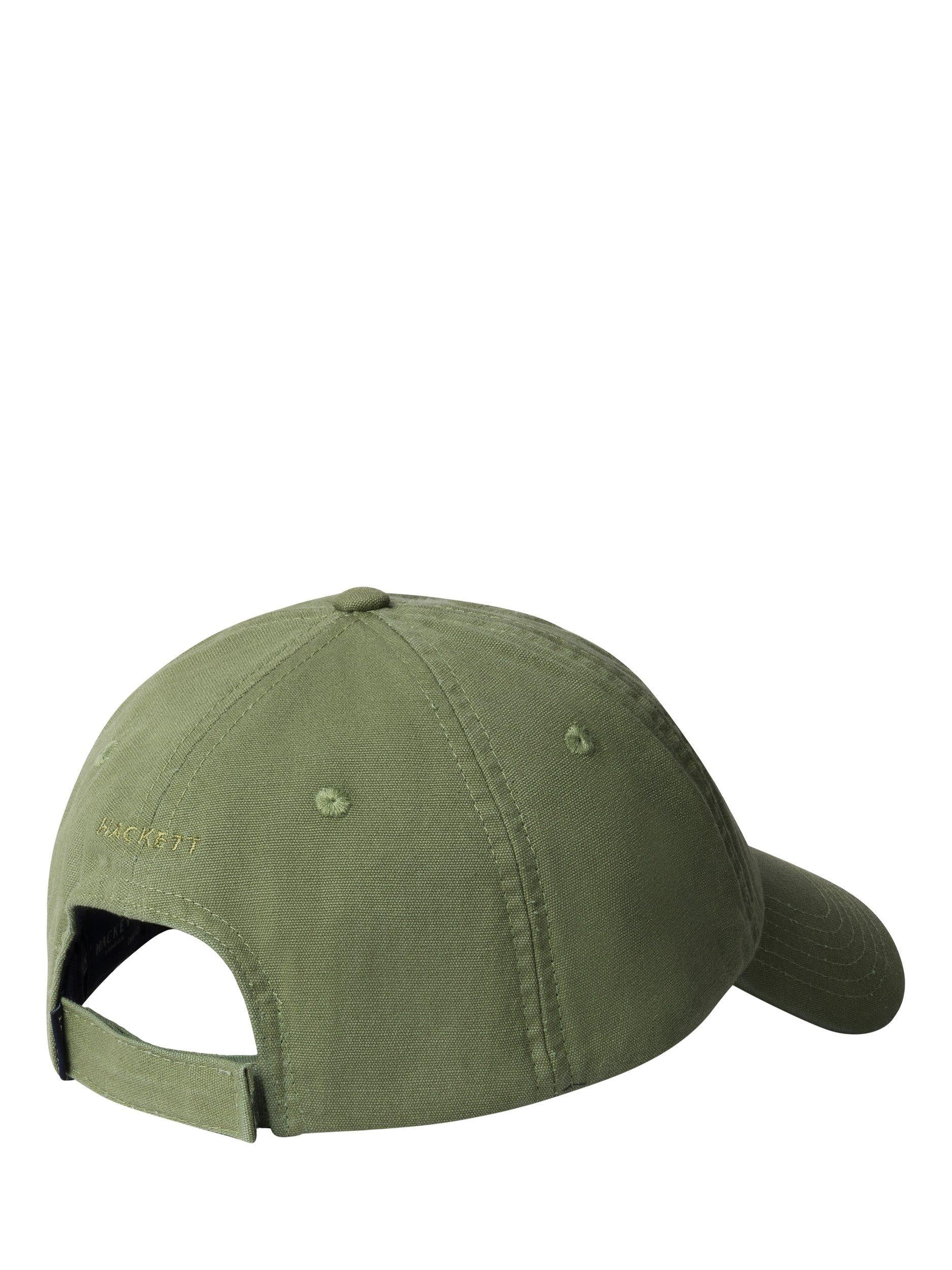 Hackett London pea green baseball cap with embroidered logo (British brand)
