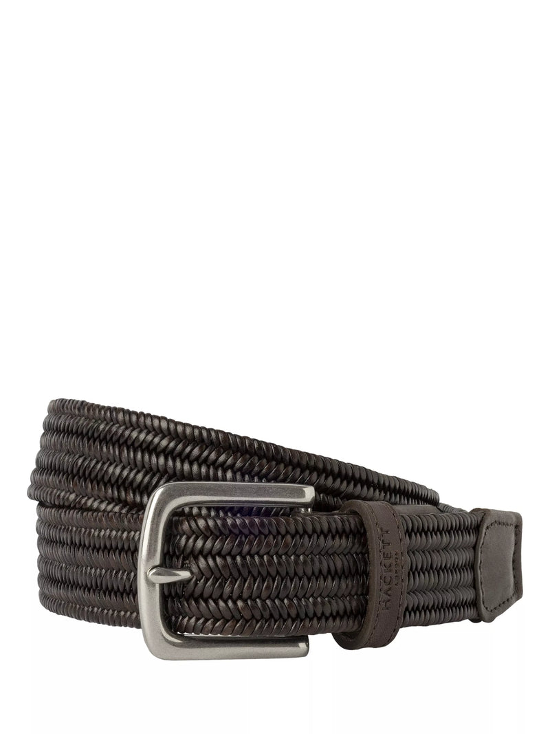 Hackett London Braided Leather Belt