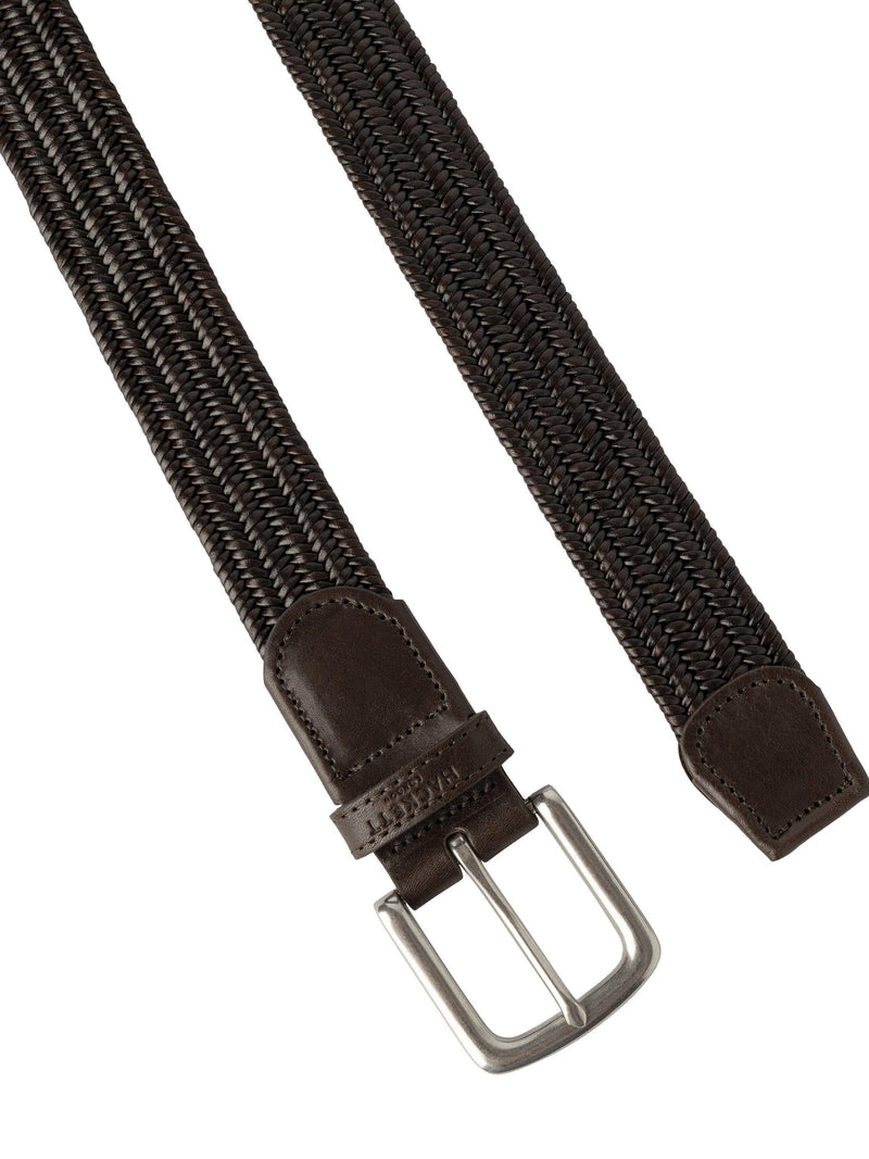 Hackett London braided leather belt 100% cow leather, UK version