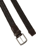 Hackett London braided leather belt 100% cow leather, UK version