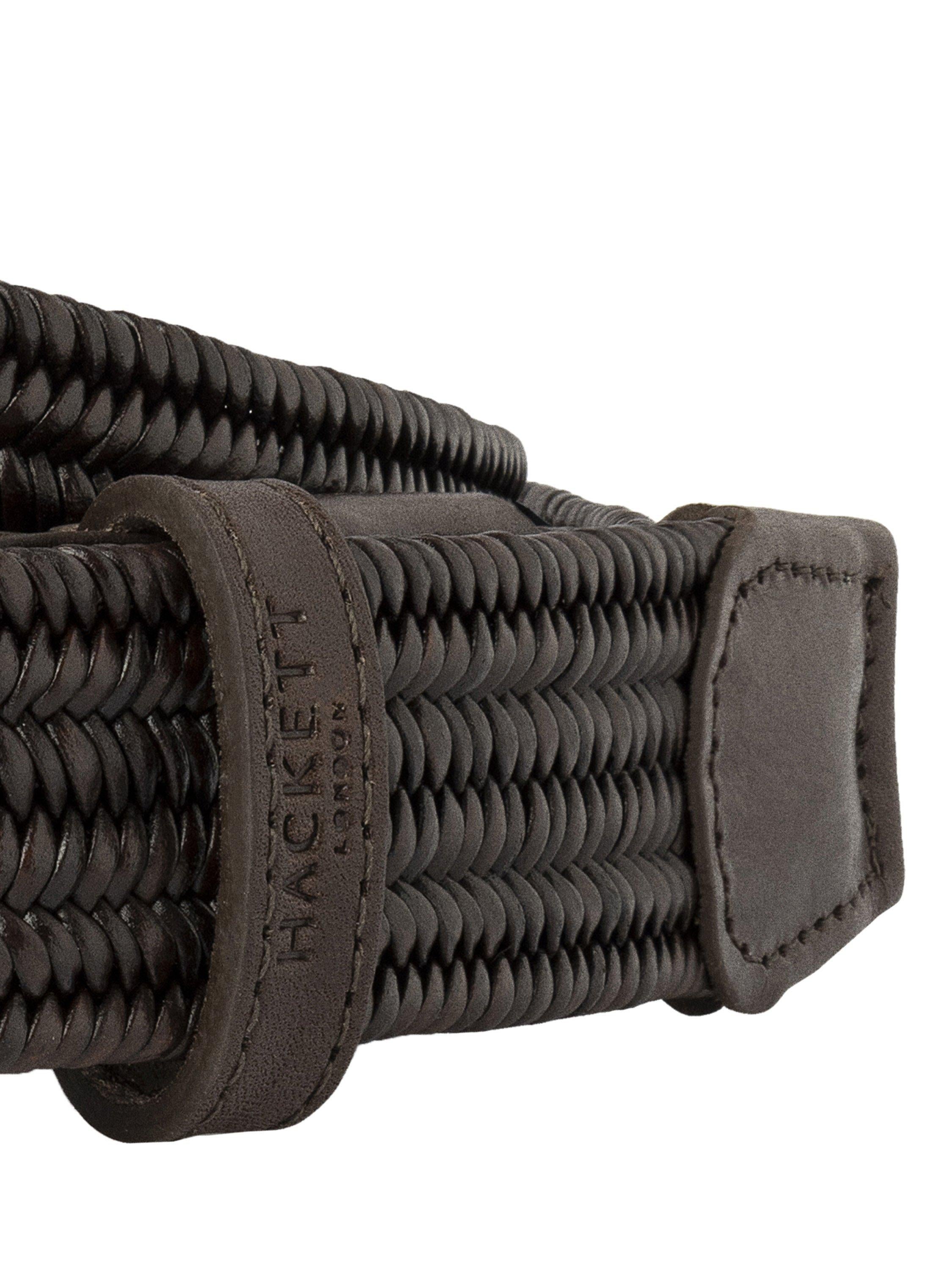 Hackett London braided leather belt 100% cow leather, UK version