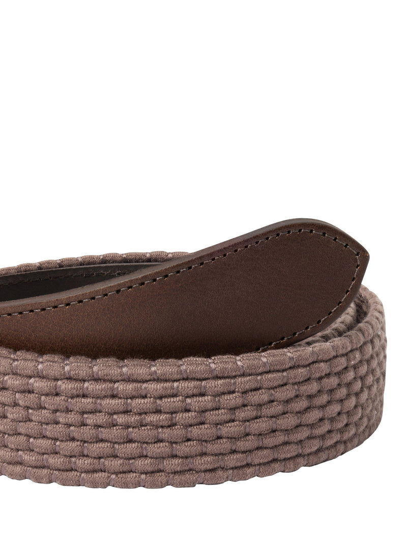 Hackett London leather braided belt Bronze Beige (British brand)