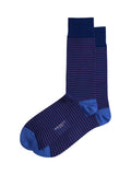 Hackett London combed jacquard striped crew socks, imported from the UK