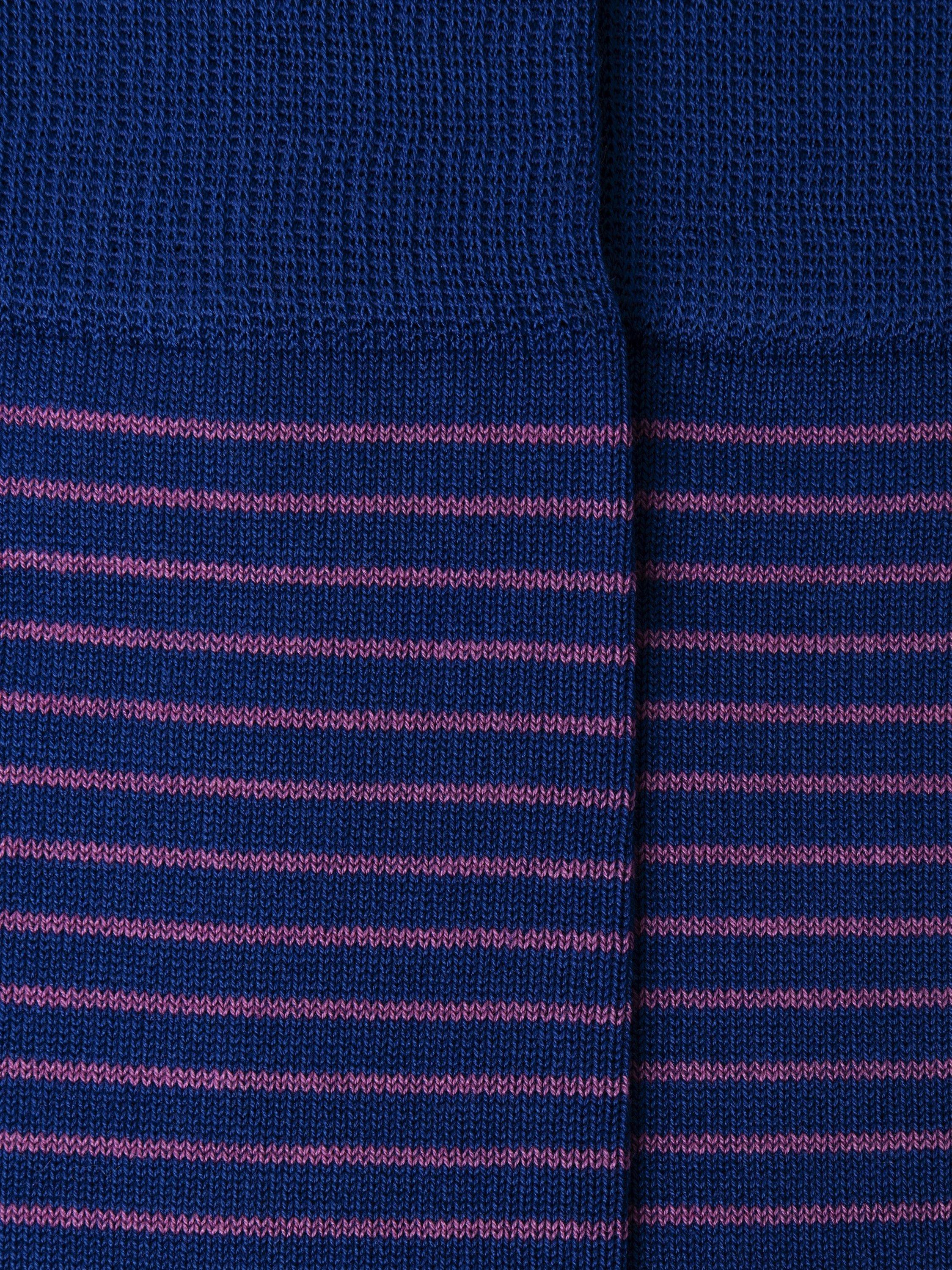 Hackett London combed jacquard striped crew socks, imported from the UK