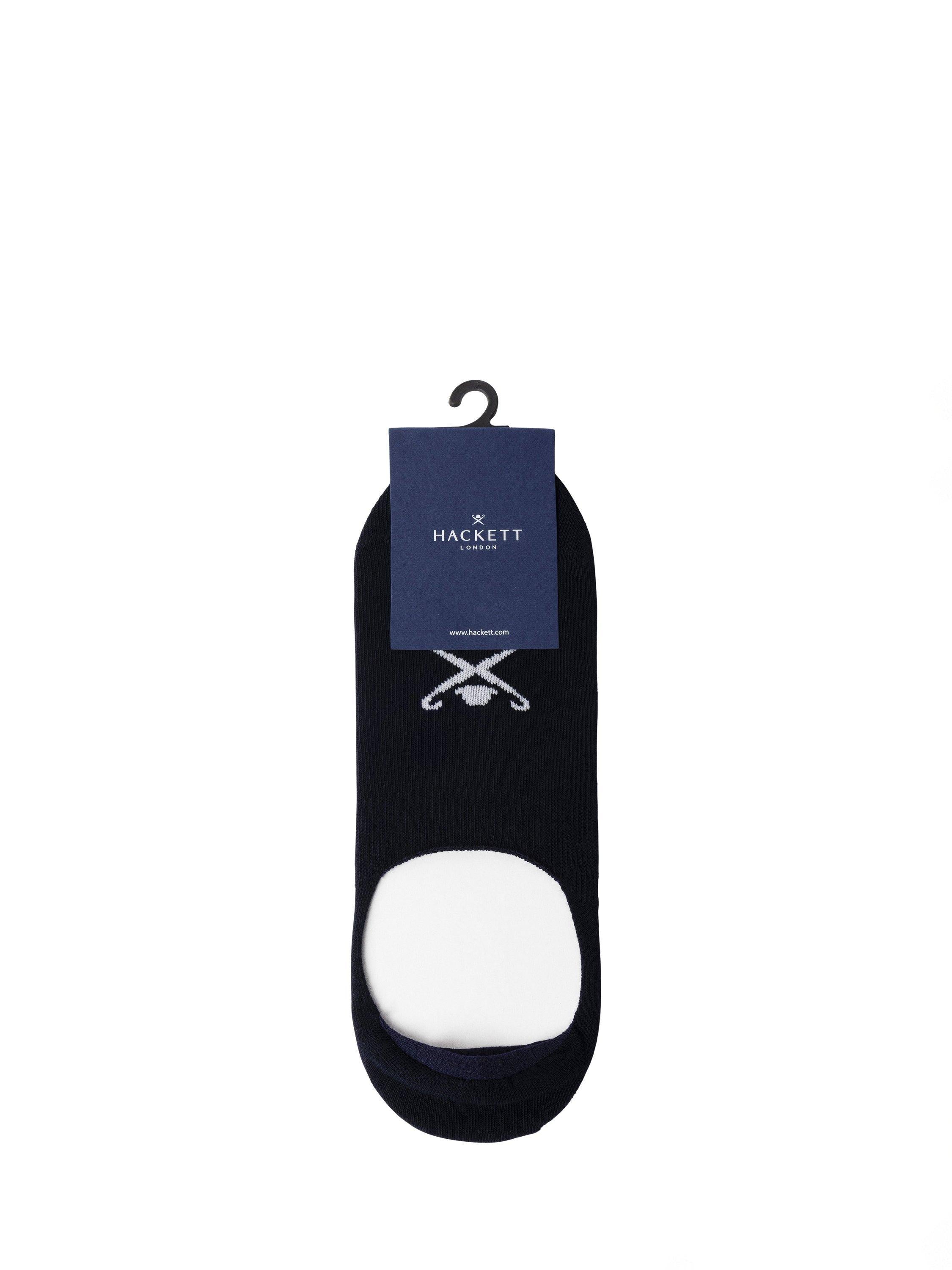 Hackett London trainer socks pack of 2 navy white - British product