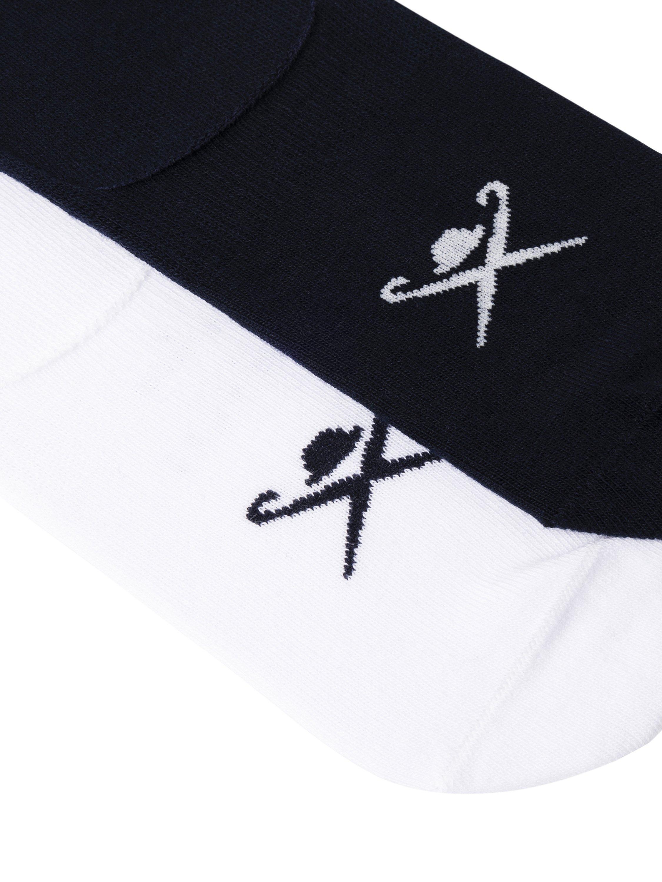 Hackett London trainer socks pack of 2 navy white - British product
