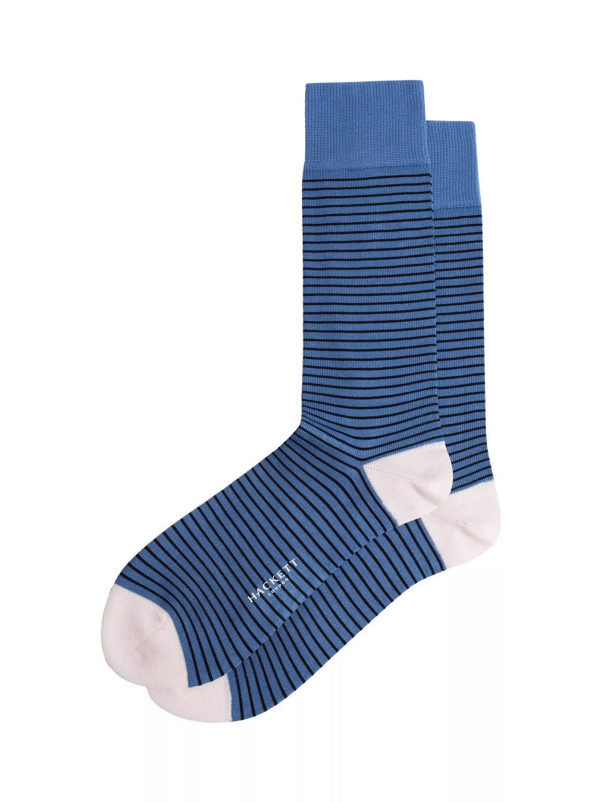 Hackett London combed jacquard striped crew socks, imported from the UK