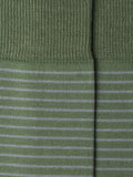 Hackett London cotton rich stripe socks stone green UK version
