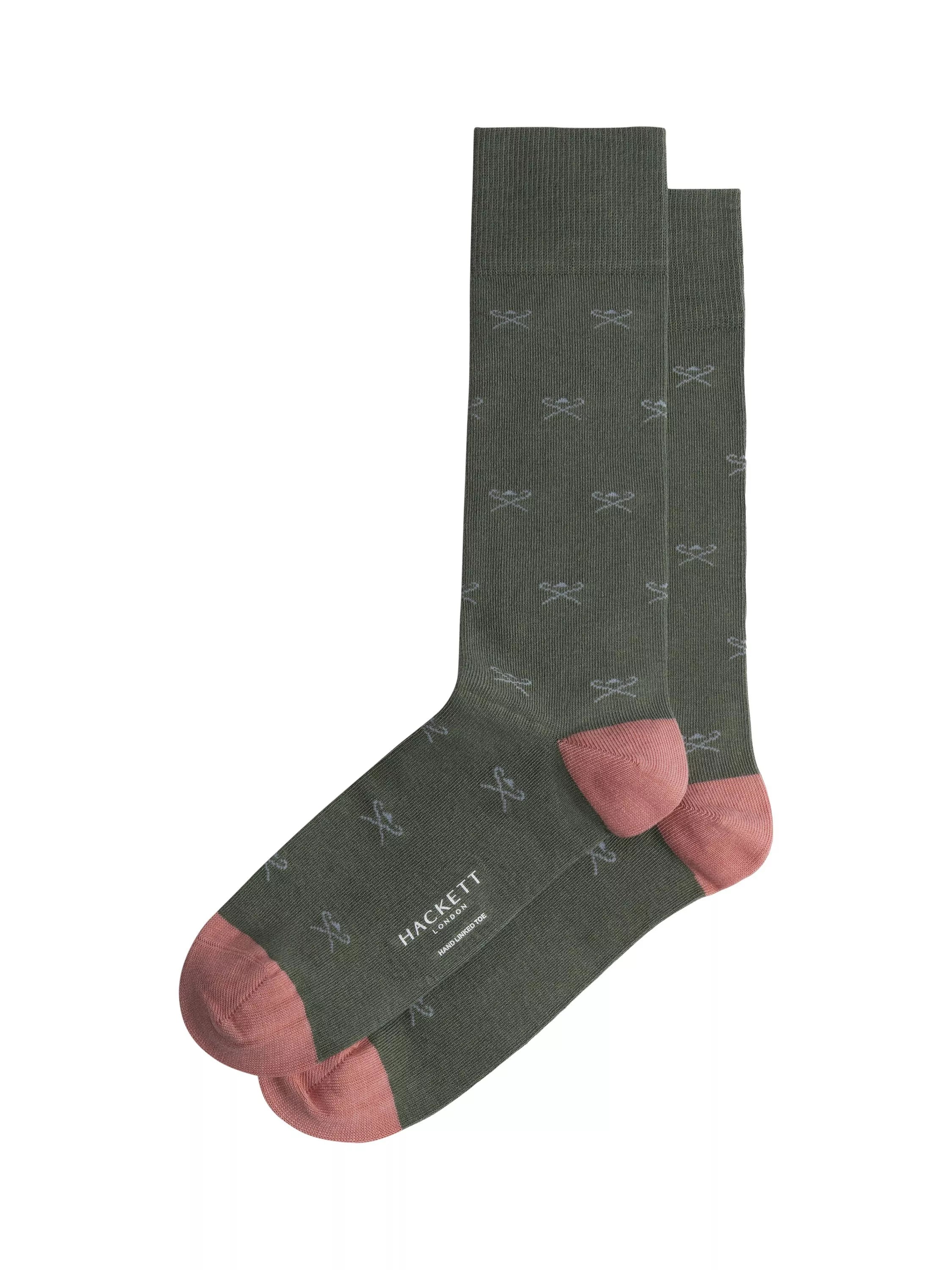 Hackett London Logo Cotton Rich Socks Ink Blue