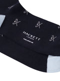 Hackett London logo cotton rich socks ink blue, imported from the UK