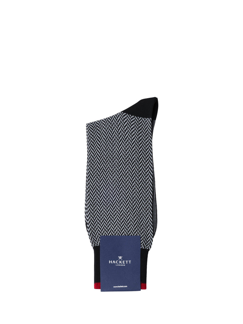 Hackett London herringbone pattern crew socks, UK version