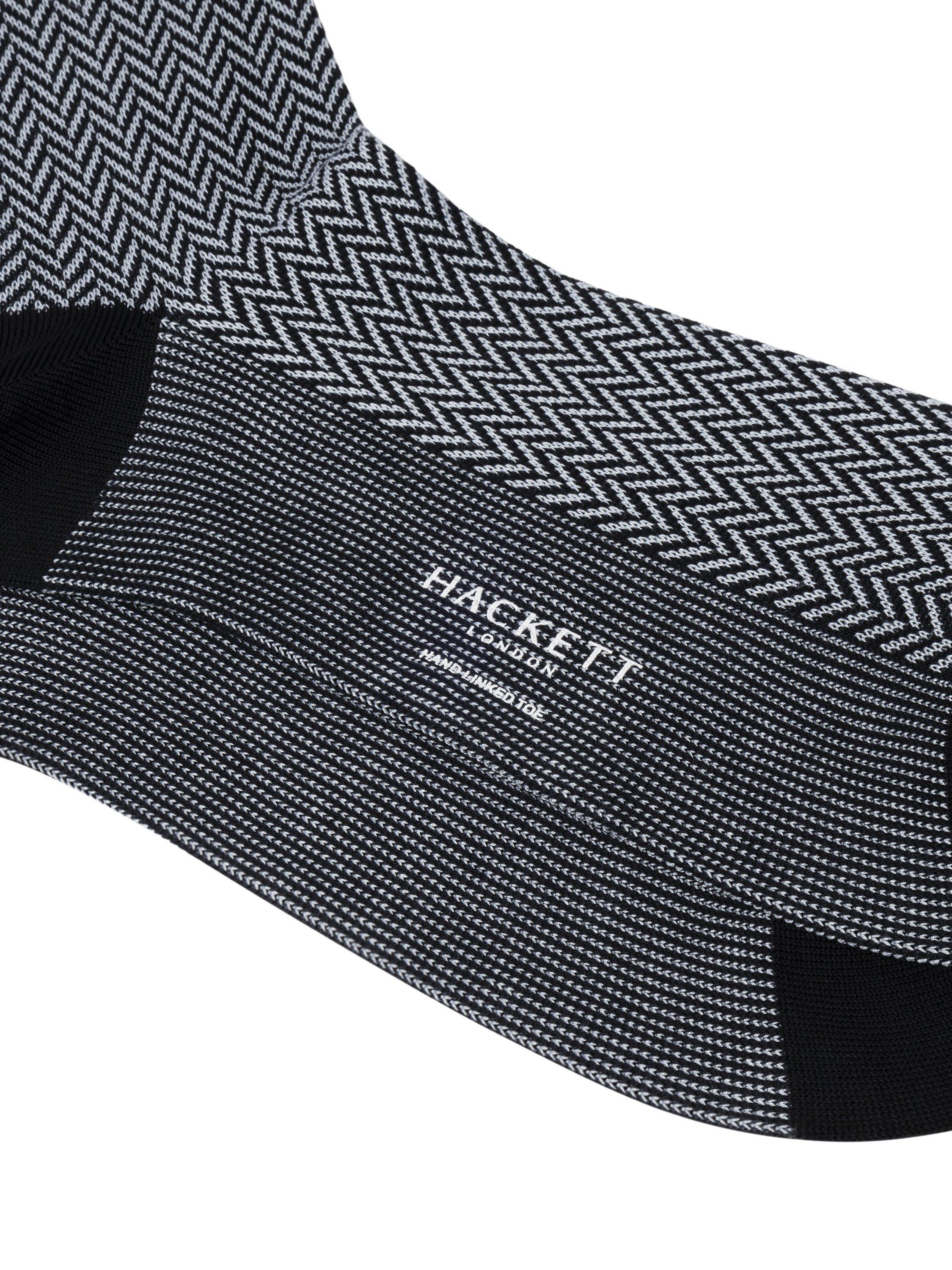 Hackett London herringbone pattern crew socks, UK version