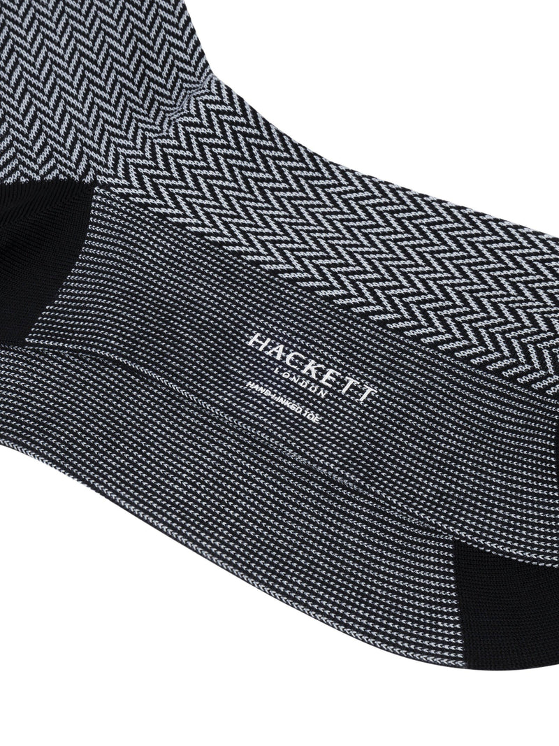 Hackett London herringbone pattern crew socks, UK version