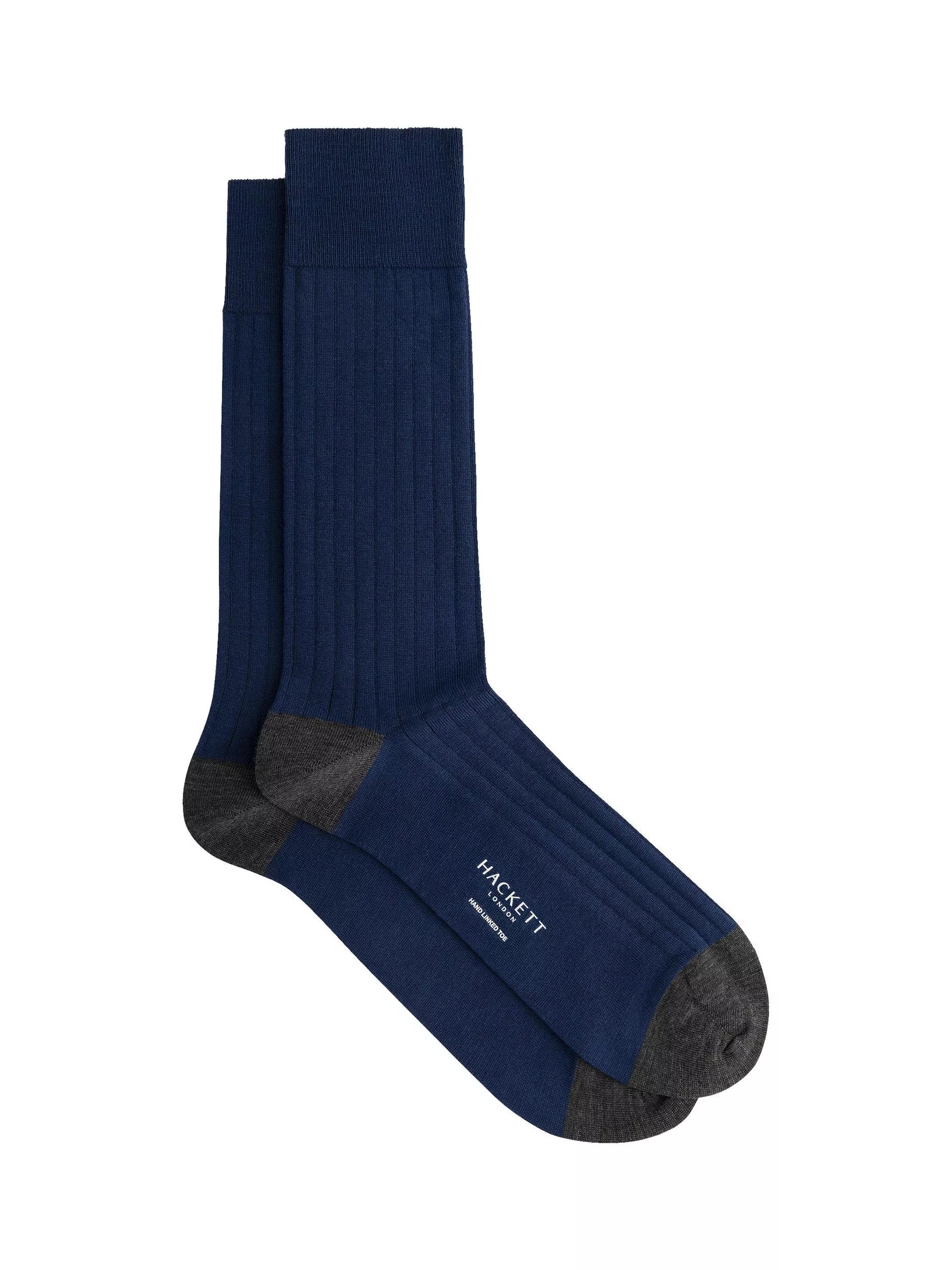 Hackett London merino wool blend socks royal blue, imported from the UK