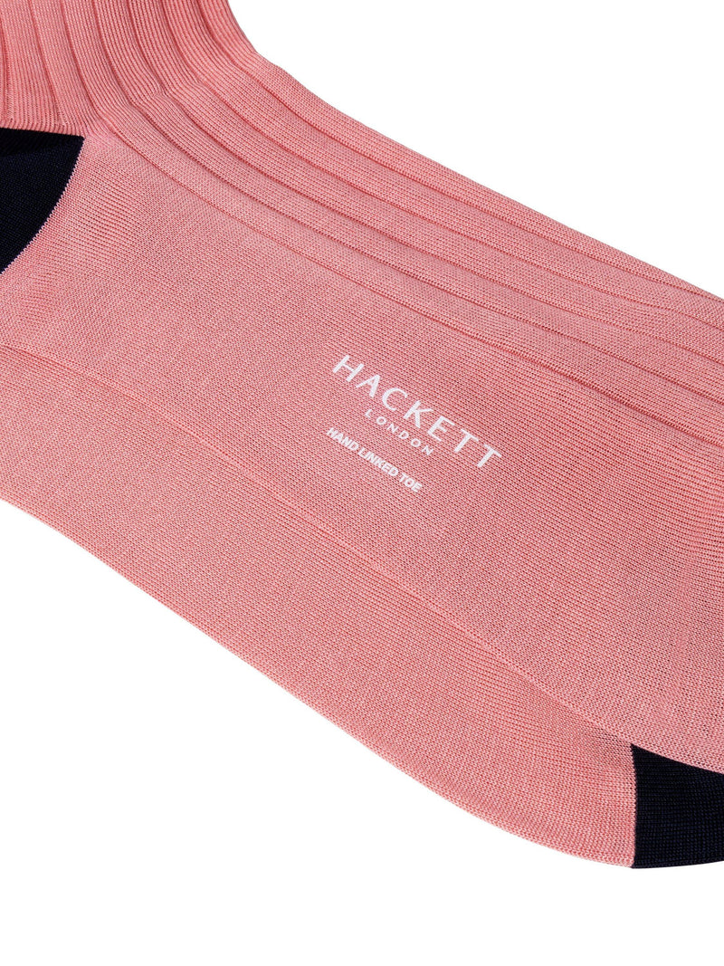 Hackett London cotton ribbed crew socks, imported from the UK
