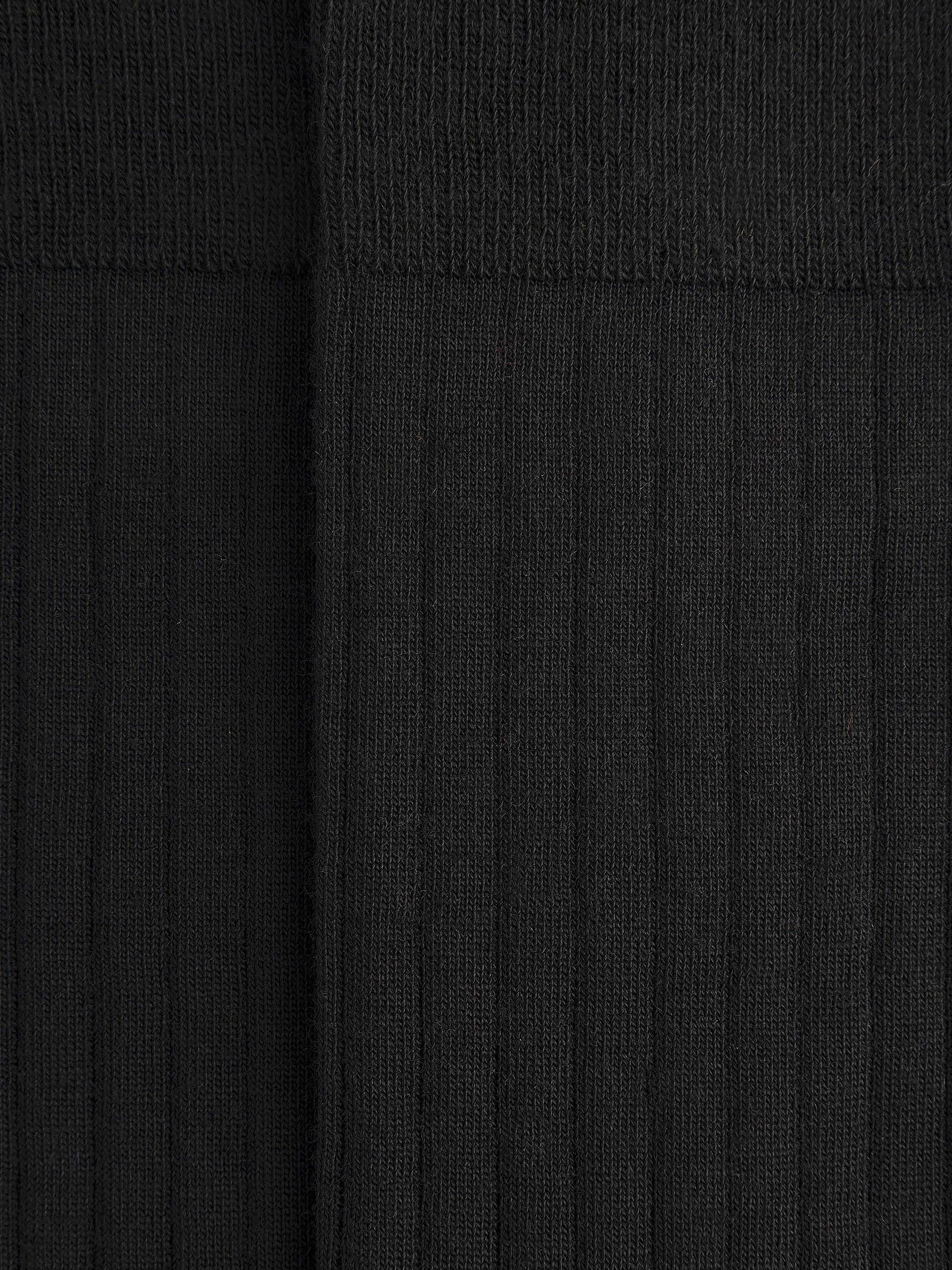 Hackett London merino wool blend crew socks black (British brand)