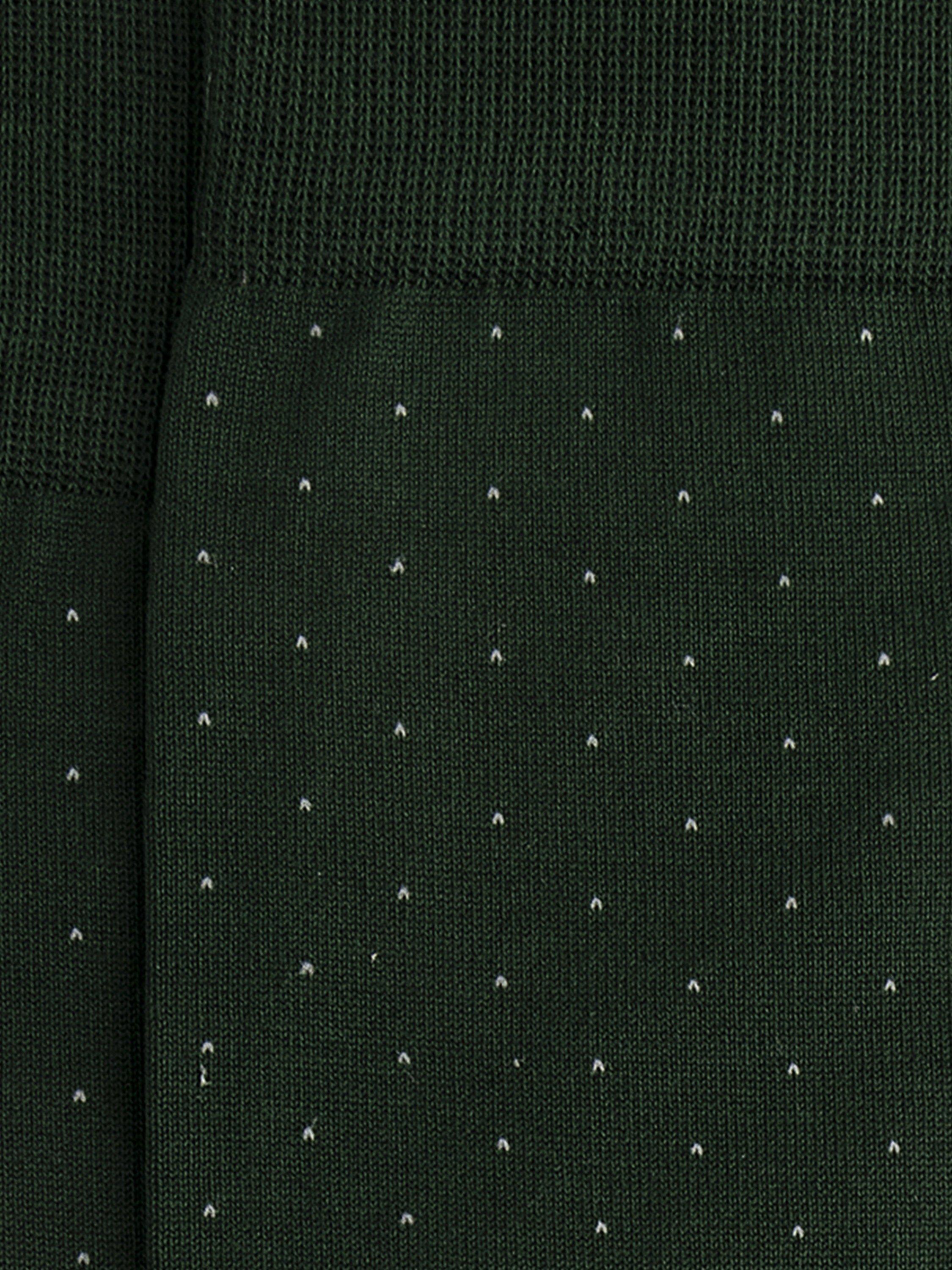 Hackett London polka dot socks in bottle green (British brand)