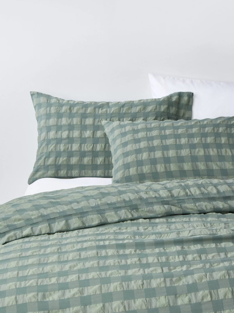John Lewis chunky seersucker duvet cover set single (British brand)