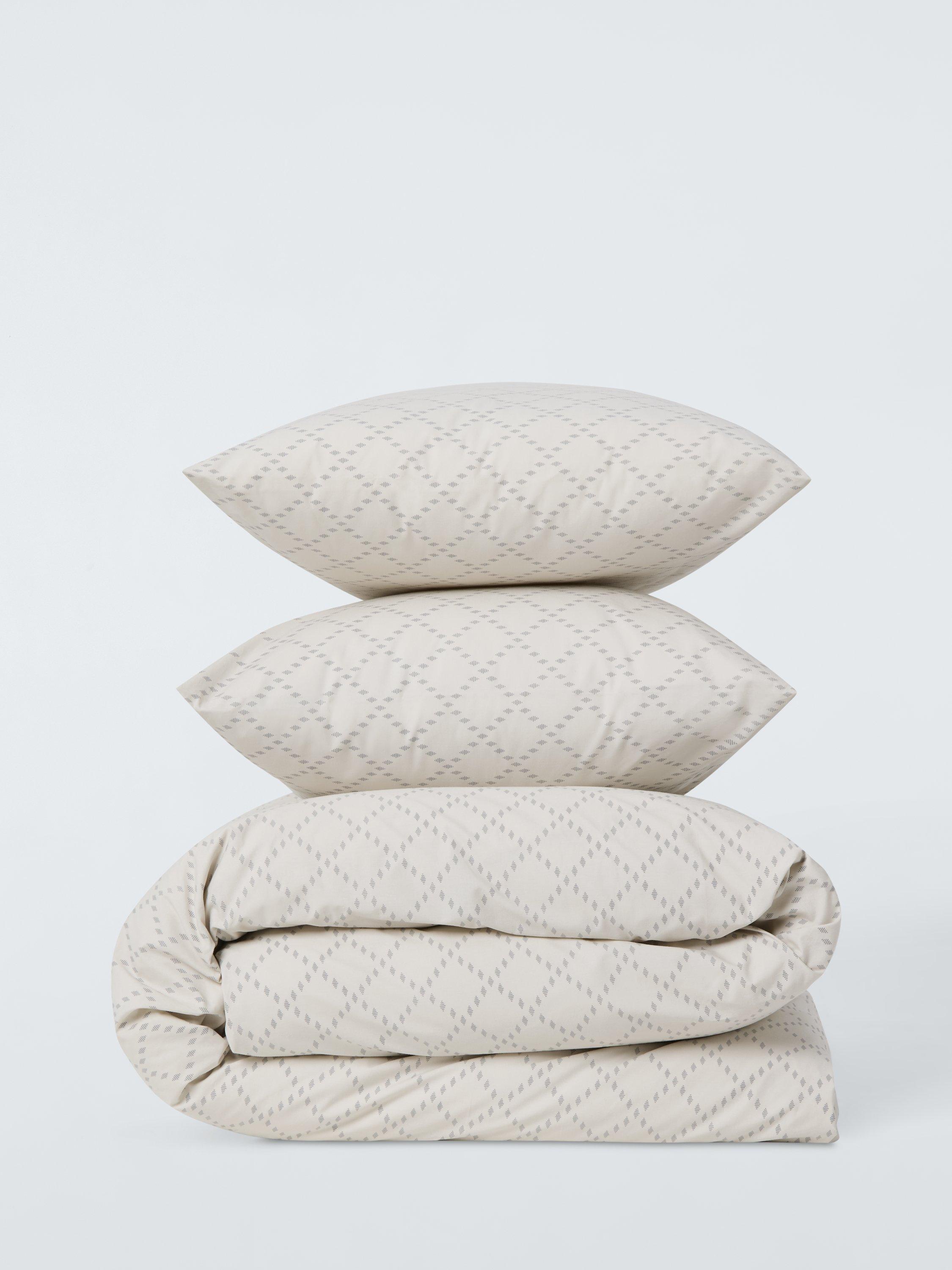 John Lewis geo cotton rich duvet cover set double (British brand)