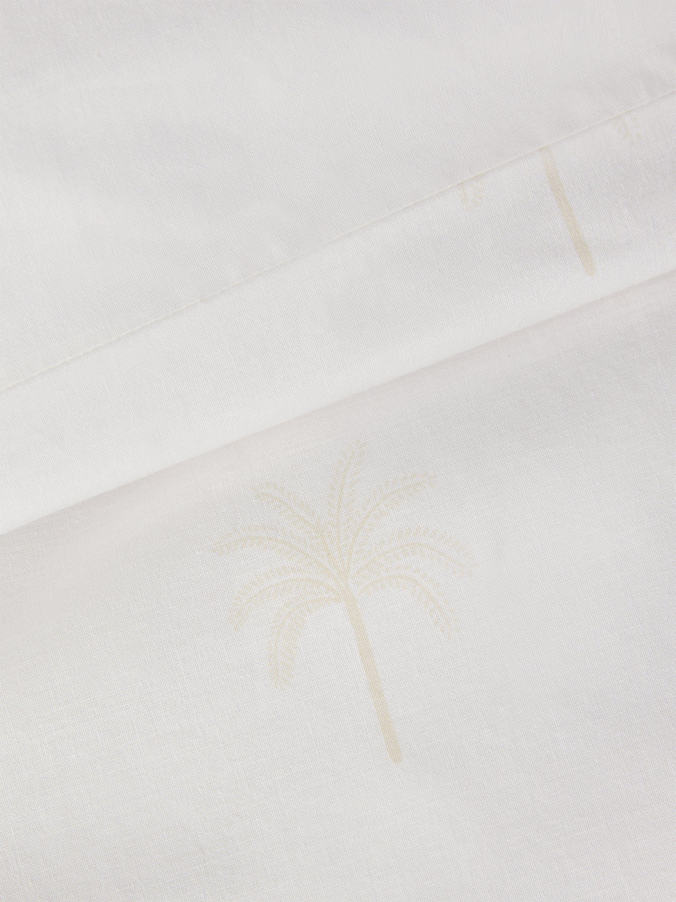 John Lewis duvet cover set palm print natural double, UK version
