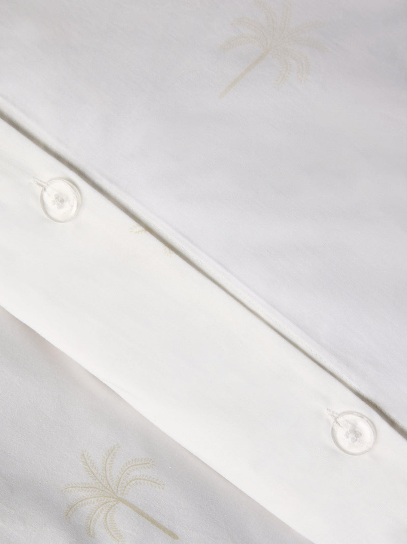 John Lewis duvet cover set palm print natural double, UK version