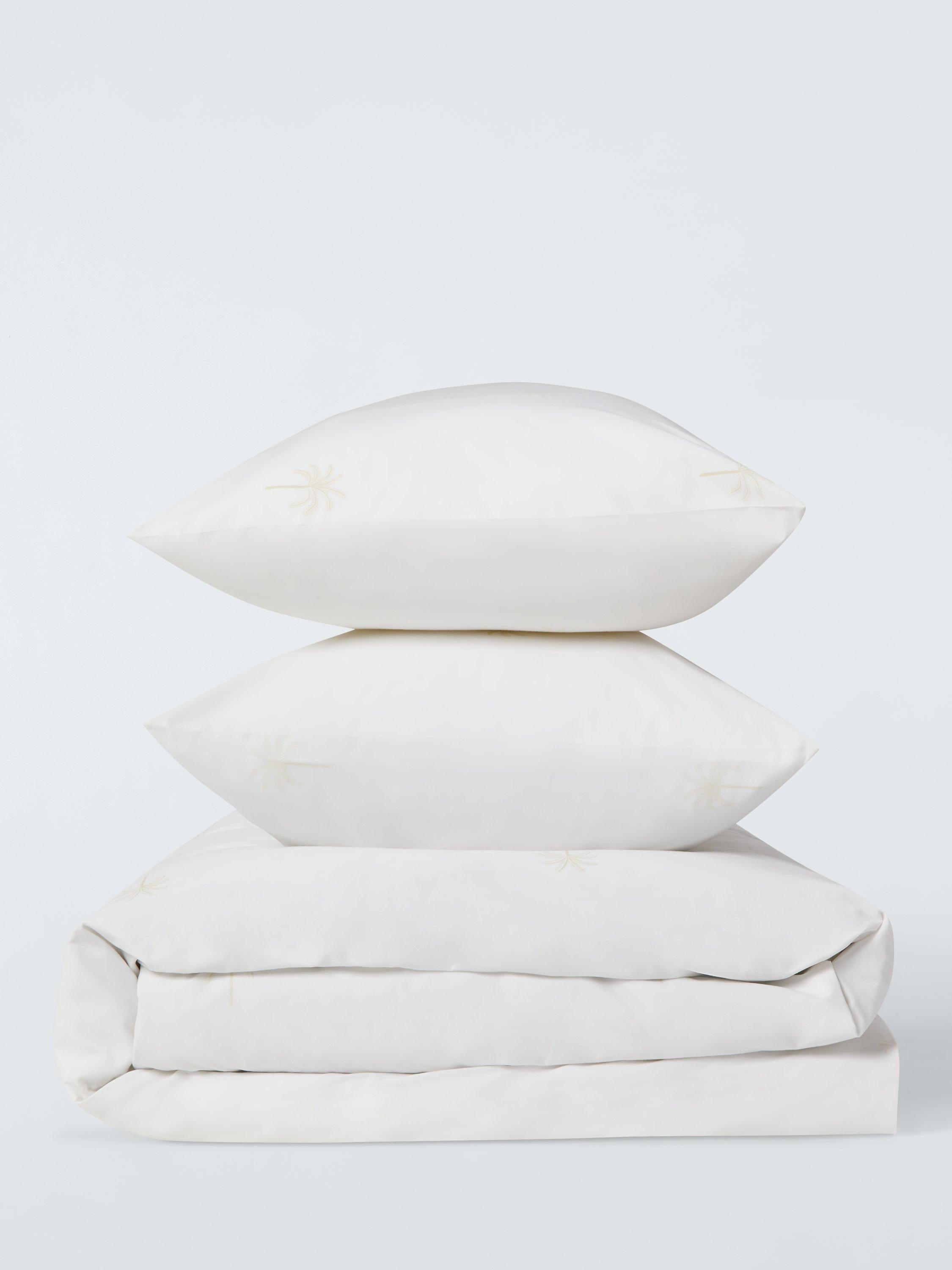 John Lewis duvet cover set palm print natural double, UK version