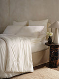 Gingerlily silk filled mattress protector White Double, imported from the UK