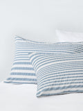 John Lewis blue stripe seersucker duvet cover set double - British product