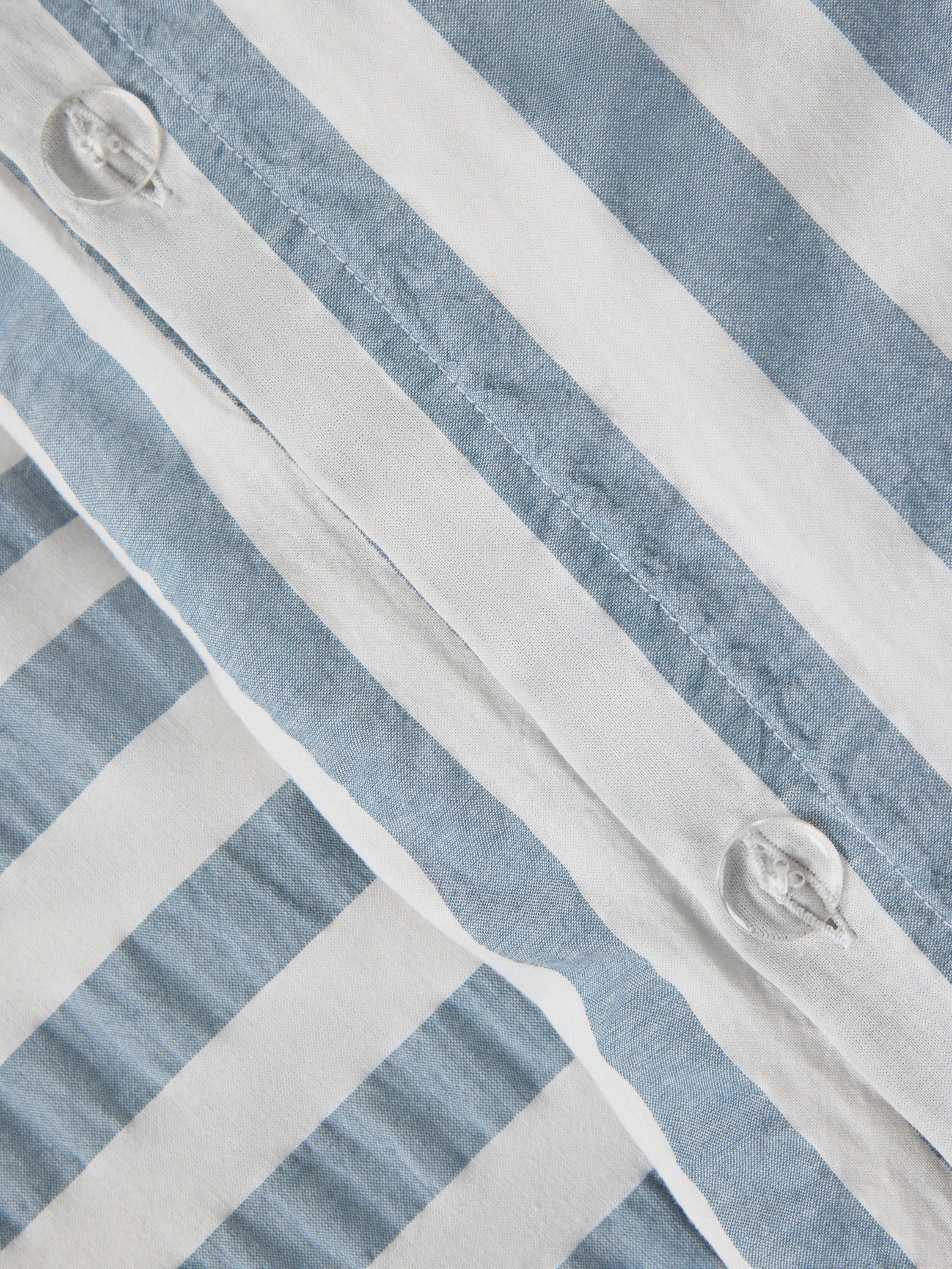 John Lewis blue stripe seersucker duvet cover set double - British product