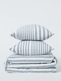 John Lewis blue stripe seersucker duvet cover set double - British product