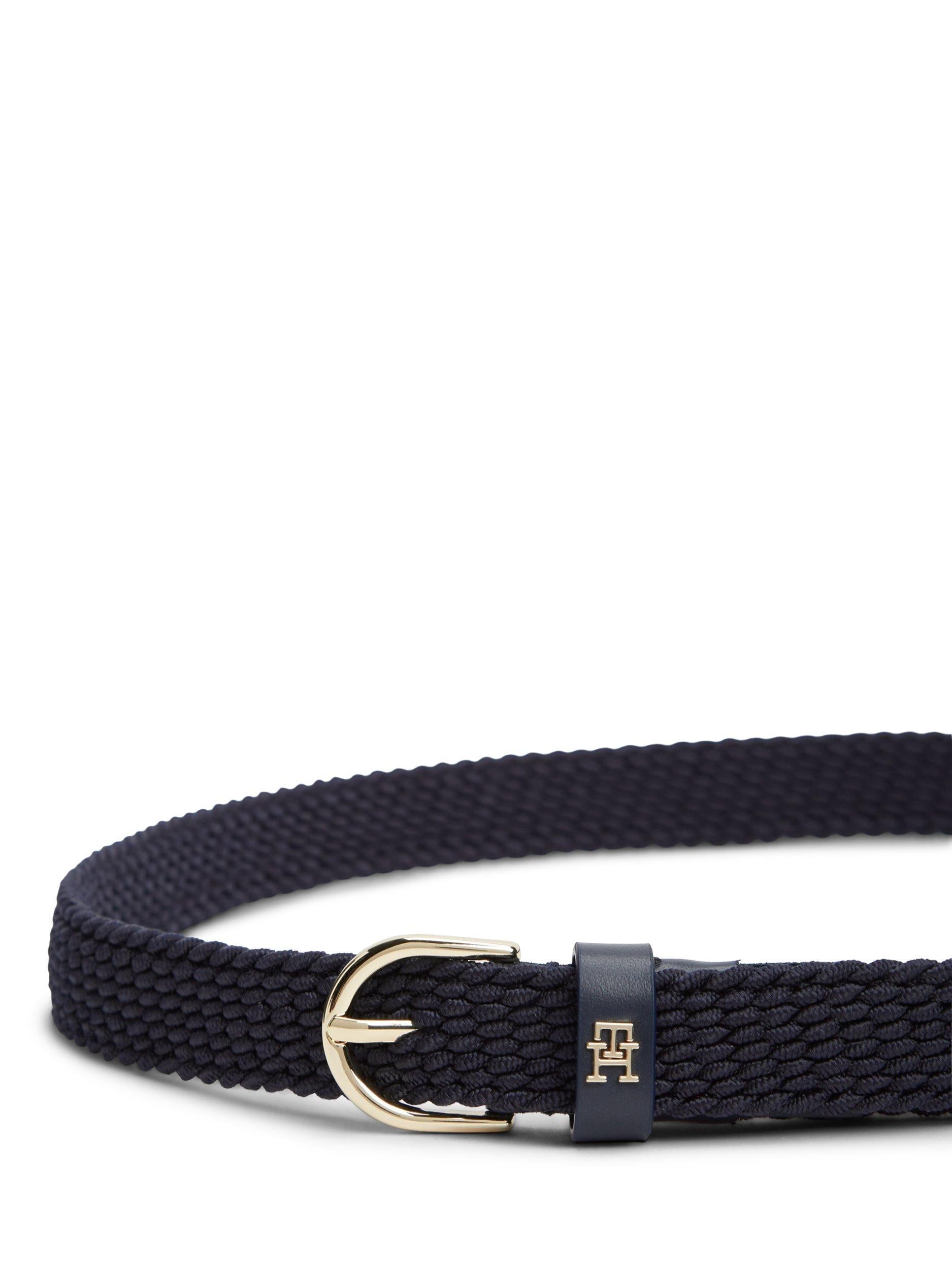 Tommy Hilfiger braided belt dark blue, imported from the UK