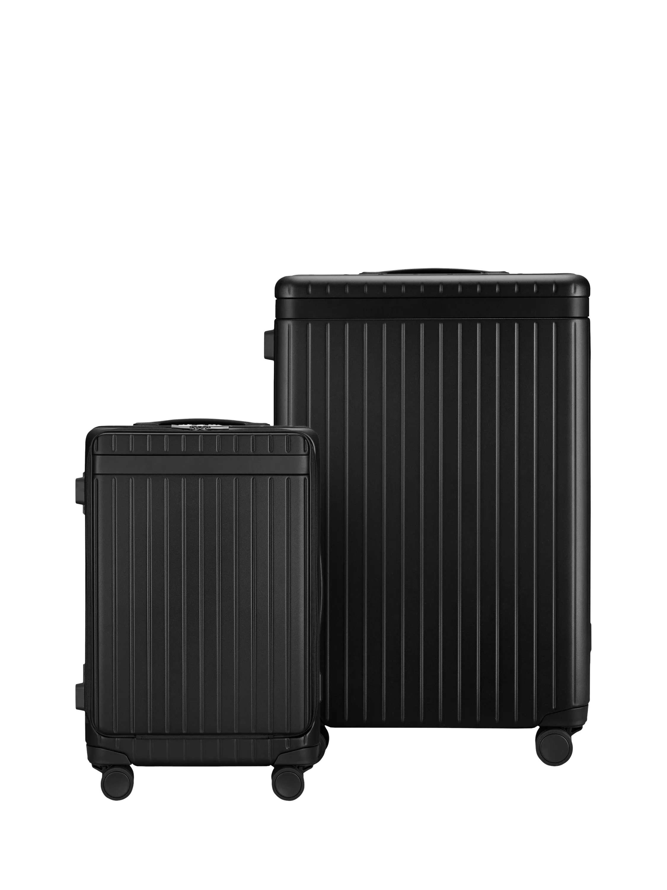Carl Friedrik hard-sided polycarbonate luggage set with TSA lock, UK version