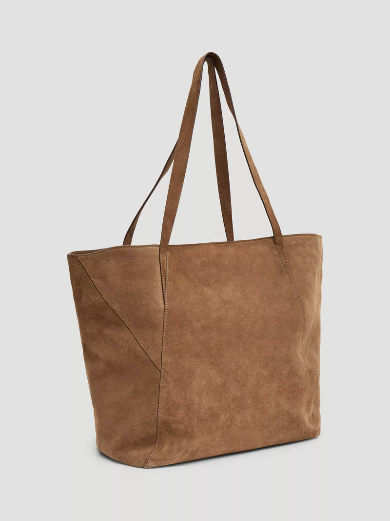 HUSH Saffie pure suede tote bag, imported from the UK
