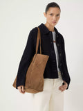 HUSH Saffie pure suede tote bag, imported from the UK