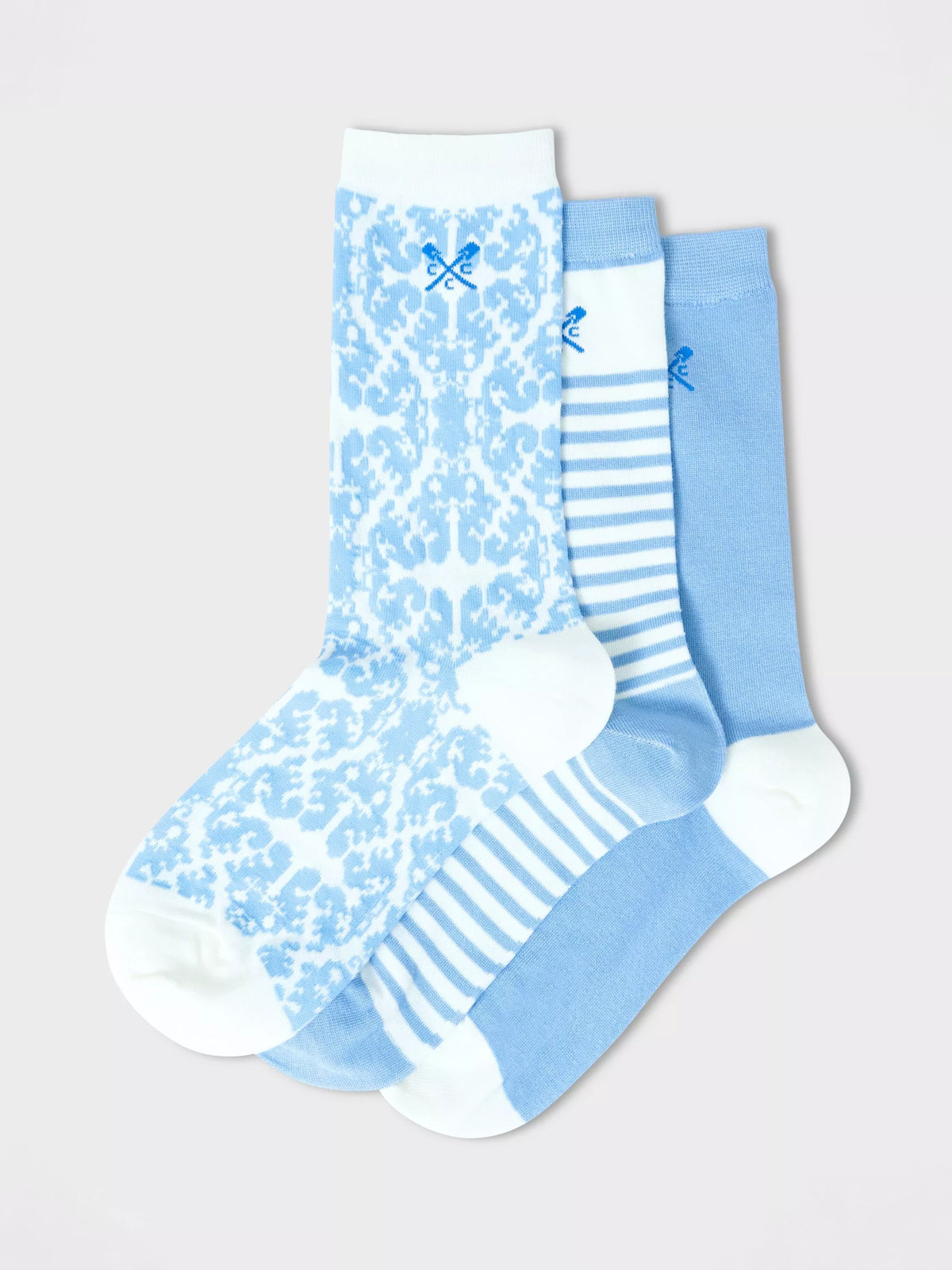 Crew Clothing bamboo socks pack of 3 navy blue, UK version