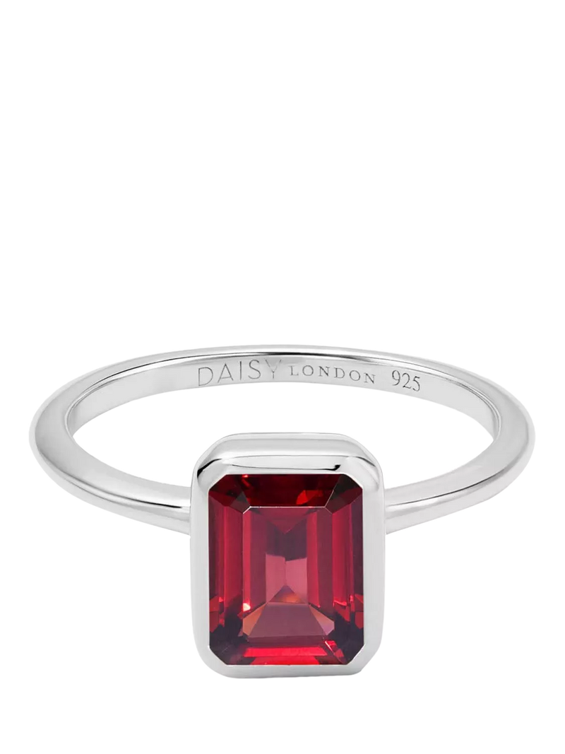Daisy London Garnet Birthstone Ring